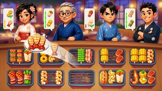 Grill Master：フード仕分けパズルの画像