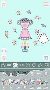 パステルガール : 着せ替えゲームの画像