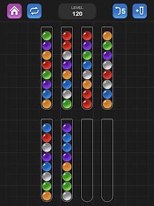 ボール選別 - 脳を鍛える色分けパズル ゲームの画像