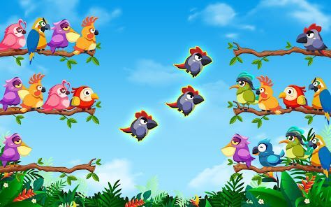 バードソート：カラーパズルゲームの画像
