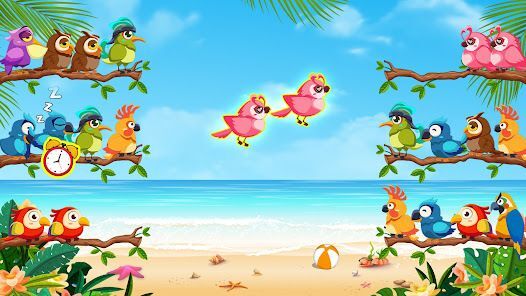 バードソート：カラーパズルゲームの画像