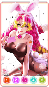大人のセクシーなぬりえゲームの画像