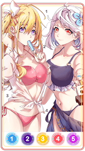 大人のセクシーなぬりえゲームの画像
