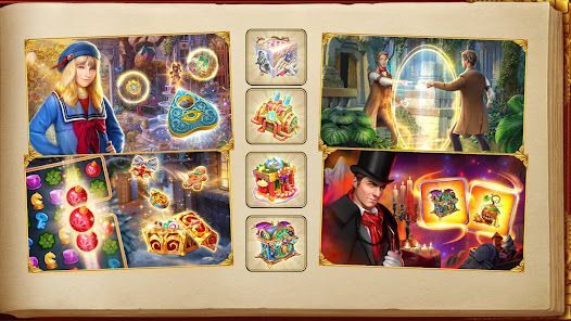 シャーロック：探偵とアイテムを探す3マッチパズルゲームの画像
