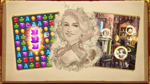シャーロック：探偵とアイテムを探す3マッチパズルゲームの画像