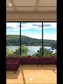脱出ゲーム The Lake View 青い湖畔と緑の山峰の画像