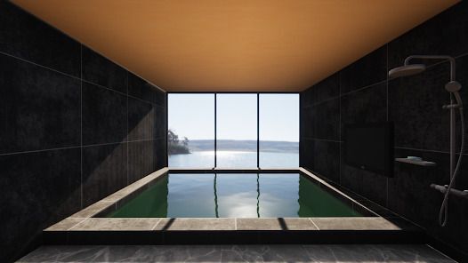 脱出ゲーム The Lake View 青い湖畔と緑の山峰の画像