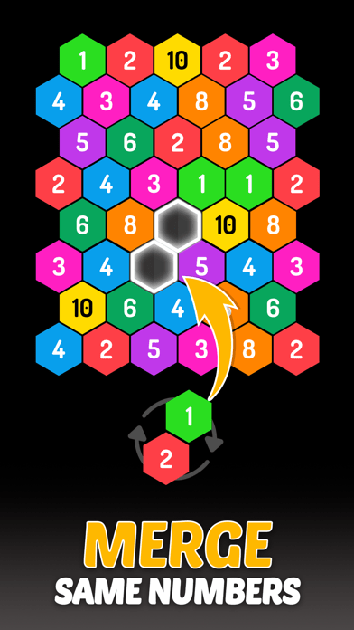 Merge Hexa: Number Puzzle Gameの画像