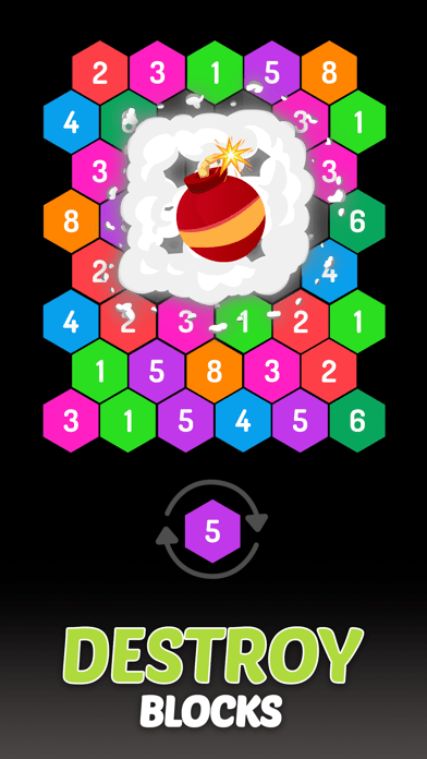 Merge Hexa: Number Puzzle Gameの画像