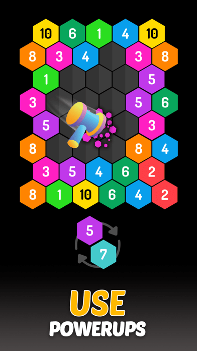 Merge Hexa: Number Puzzle Gameの画像