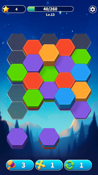 Hexa Master 3D - 六角ブロックパズルゲームの画像