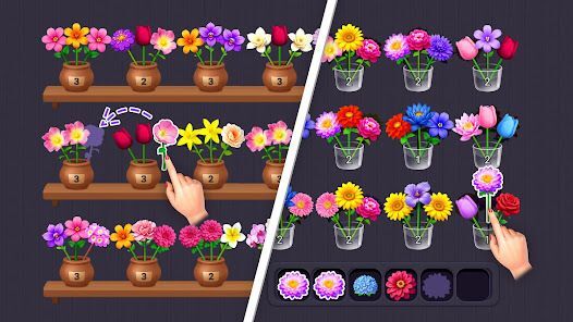 花マージ - マッチパズル, フラワー, 花のゲームの画像