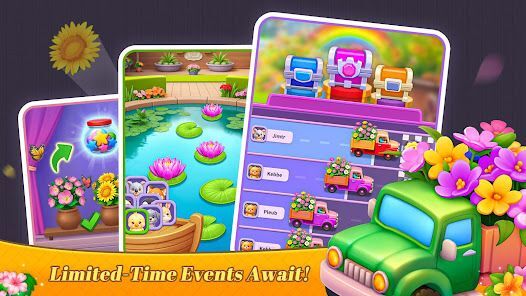 花マージ - マッチパズル, フラワー, 花のゲームの画像