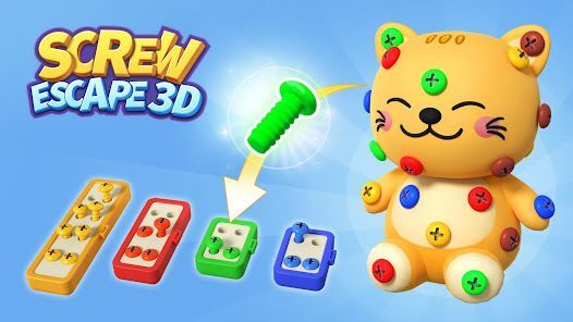 スクリューエスケープ 3D：ネジパズル・ネジ外すゲームの画像
