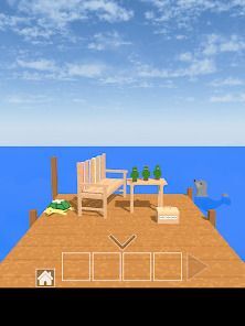 脱出ゲーム　道とベンチの画像