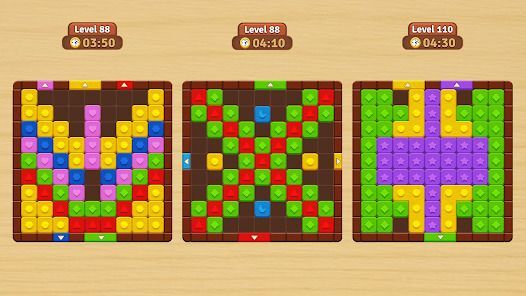 Wood Block Jam: ブロック移動の画像