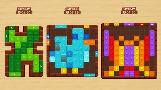 Wood Block Jam: ブロック移動の画像