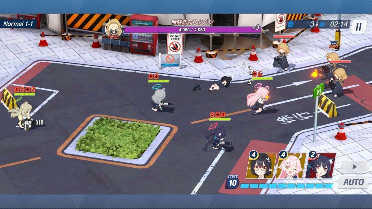 ブルアカ　プレイ画面2