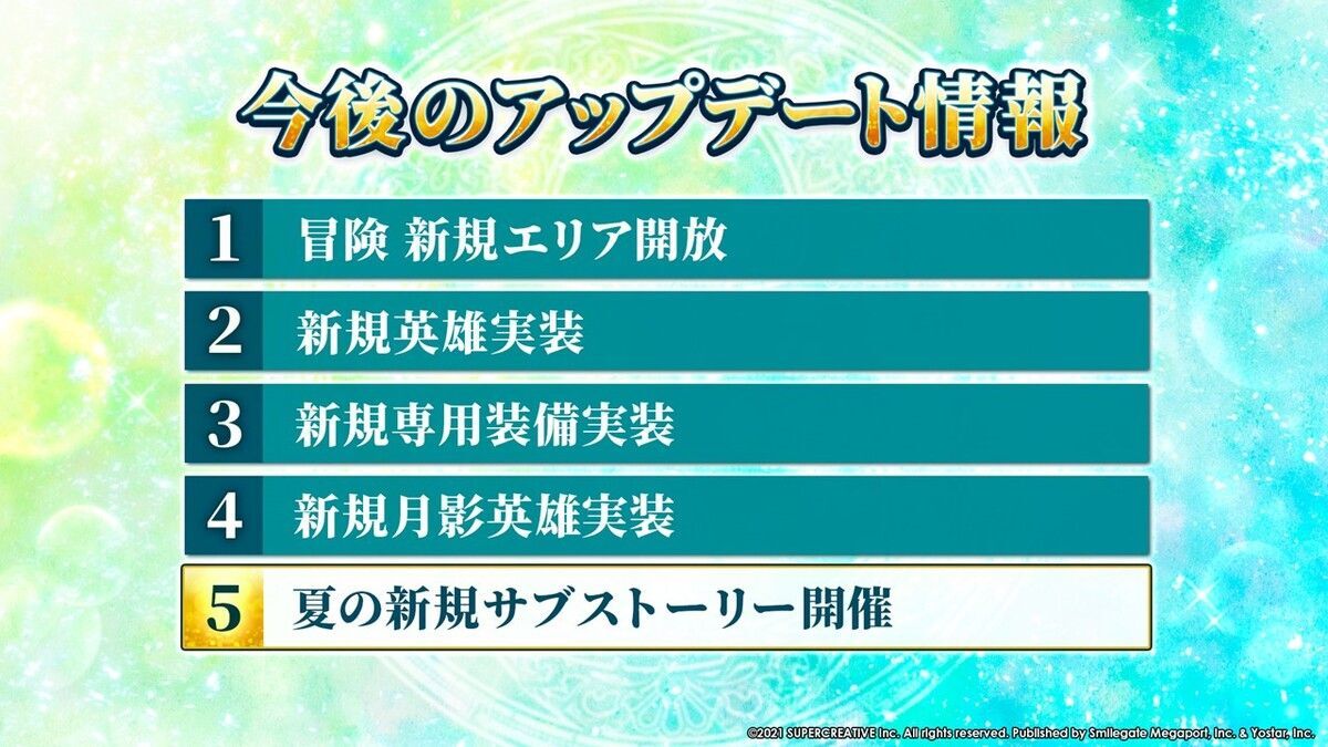 アップデート最新情報