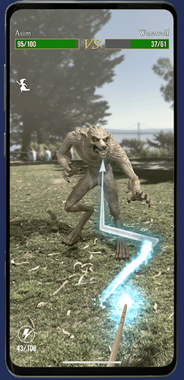ハリポタ魔法同盟の戦闘画面