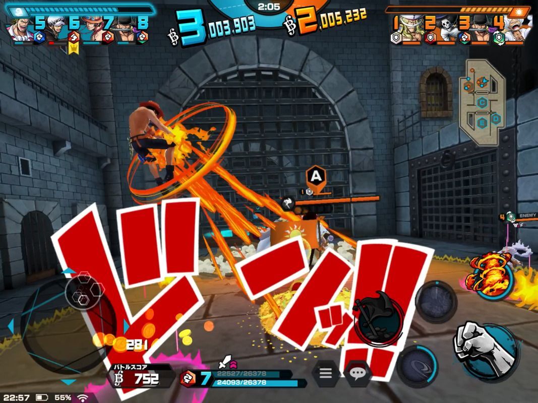 バウンティラッシュ　プレイ画面2