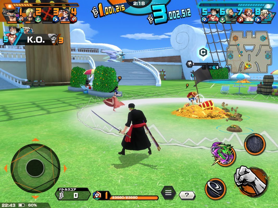 バウンティラッシュ プレイ画面1