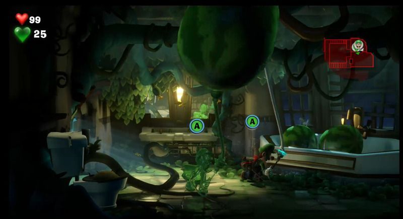 グーイージと強力して大きなスイカを壊す