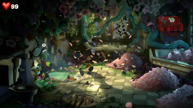 左側の壁の穴を出現させる