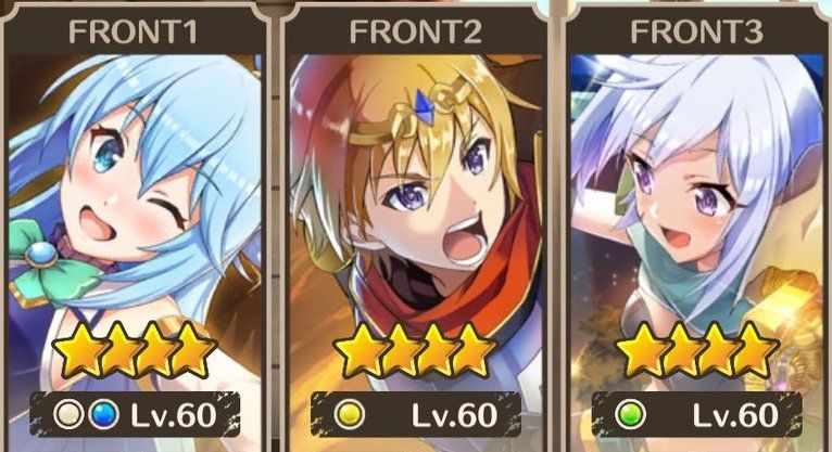 フロントメンバーをLv60にする