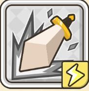 スラッシュ+アイコン