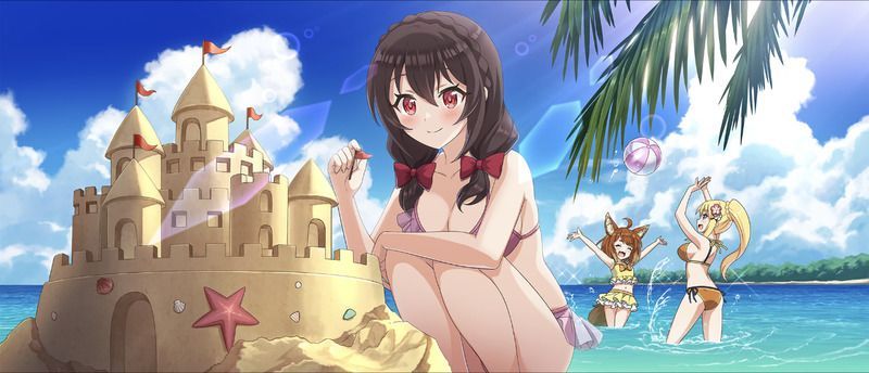 【楽しい砂浜遊び】ゆんゆん