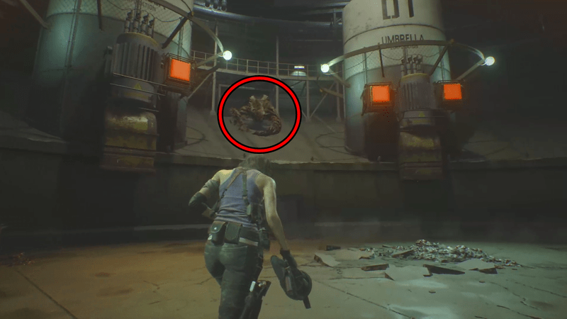 ネメシスが止まり、ジャンプする