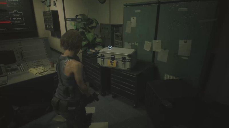 指令室のロッカー