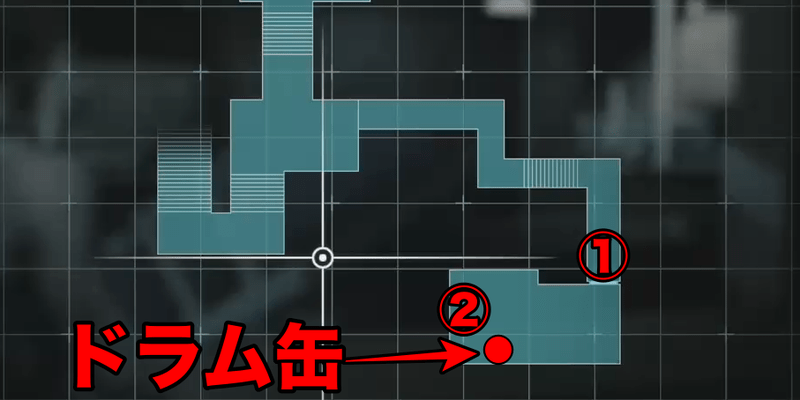 追跡者を地下鉄駅から遠ざけるMAP