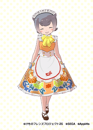 コツメカワウソのカフェ制服