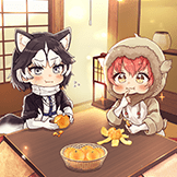 こたつでみかん