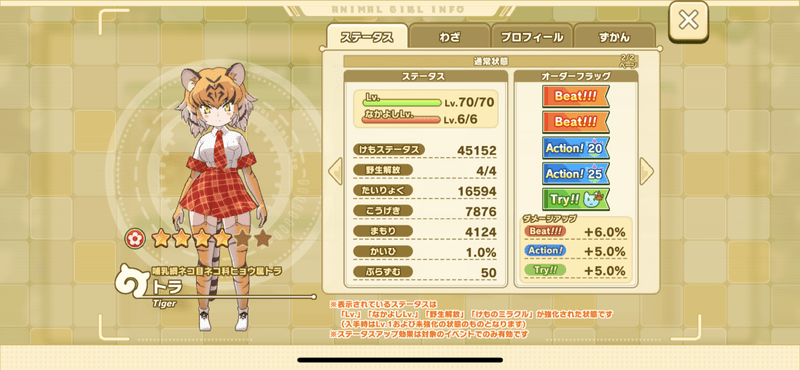 けもフレ3 トラの性能と評価 けものフレンズ3 けものフレンズ3攻略まとめ Gamerch
