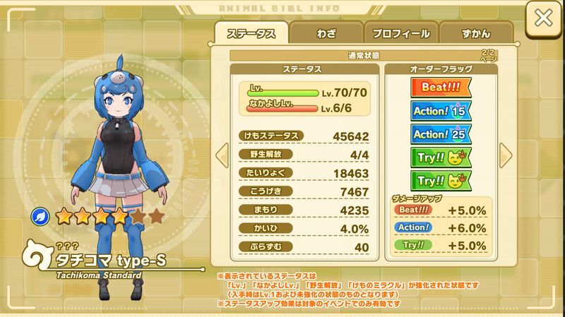 けもフレ3 タチコマtype Sの性能と評価 けものフレンズ3 けものフレンズ3攻略まとめ Gamerch