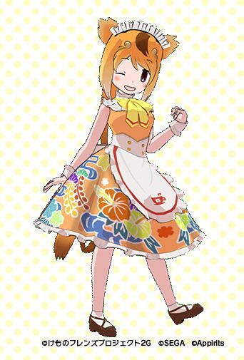 キンシコウのカフェ制服