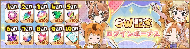 GW記念ログインボーナス