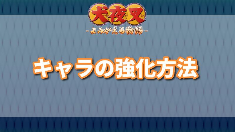 キャラの強化方法