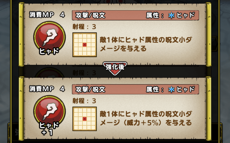 とくぎ強化後の効果