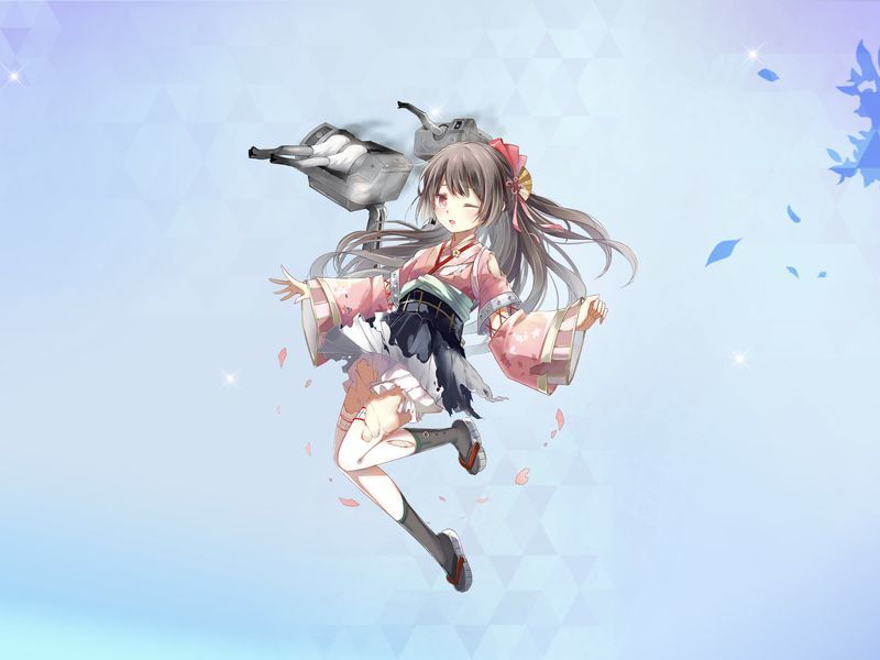 初春の大破イラスト