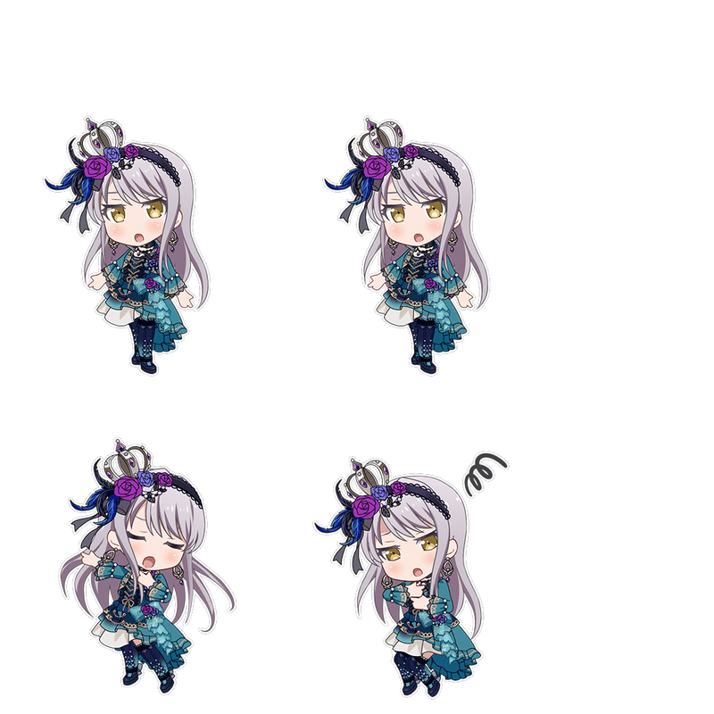 重なり合う青薔薇(湊 友希那)のSDR画像