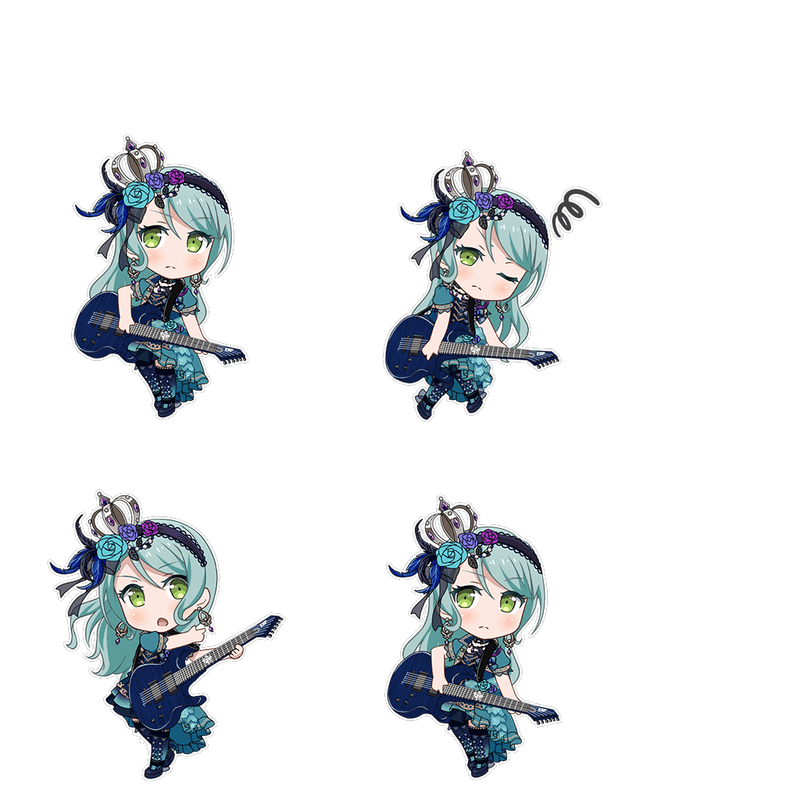 重なり合う青薔薇(氷川 紗夜)のSDR画像