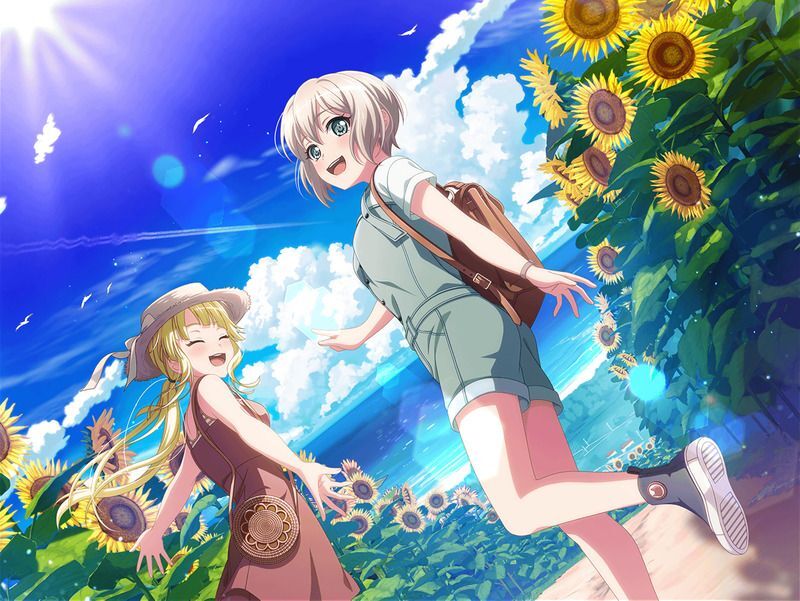 夏の手前に咲く笑顔（青葉 モカ）の特訓前画像