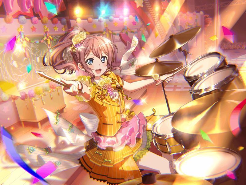 おそろいのシュシュ(山吹 沙綾)の特訓後画像