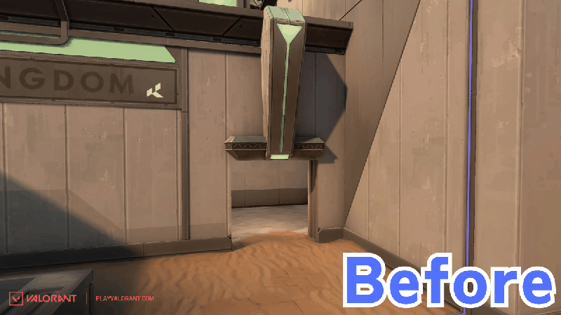 BホールからBサイトへの入り口拡大