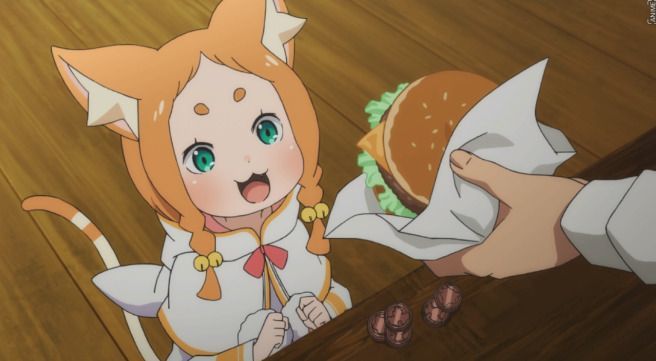 大好物のハンバルガ―!