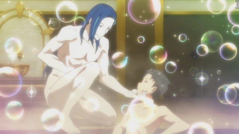 浴場での主従関係!?